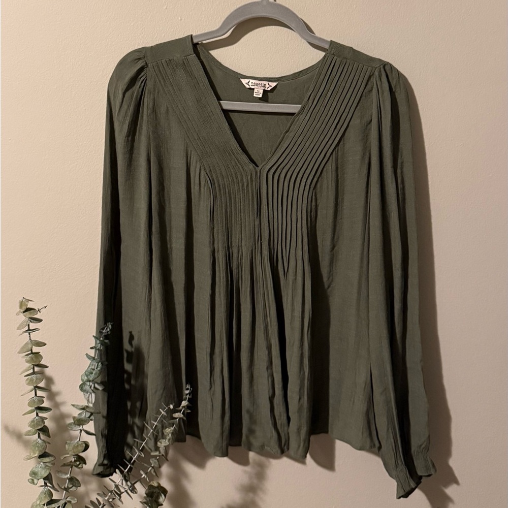 Nanette Lepore Sage V-Neck Top